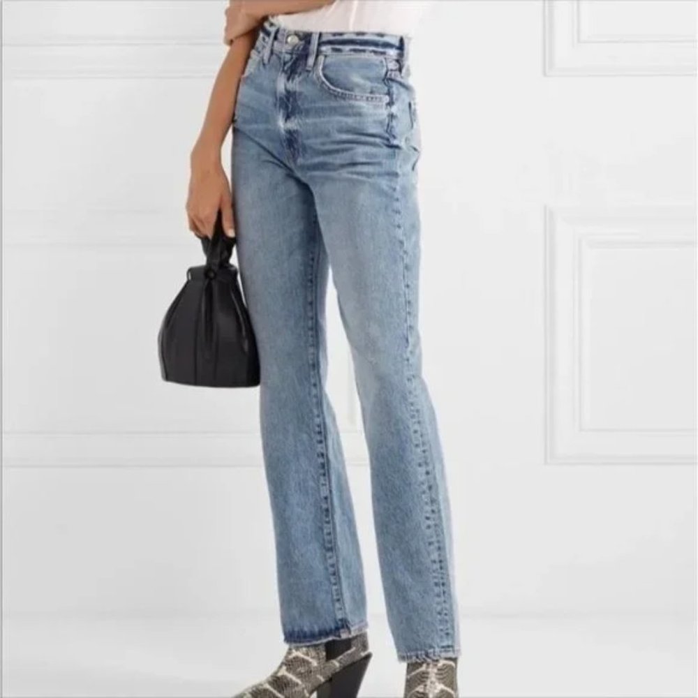 SLVRLAKE Women's London High Rise Straight Leg Jeans